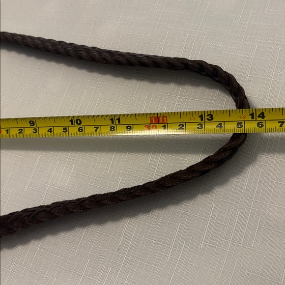 VTG Brighton Black & Brown silver Bucket Bag Crocodile print pebbled leather 90s - Picture 12 of 15